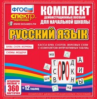 Динамические раздаточные пособия. Русский язык (комплект демонстрационных материалов). Касса букв, слогов, звуковых схем с набором интерактивных таблиц. - fgospostavki.ru - Тамбов