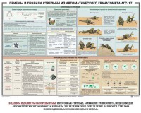 Плакат "Приемы и правила стрельбы из автоматического гранатомета АГС-17" - fgospostavki.ru - Тамбов