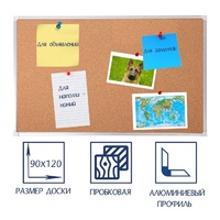 Доска пробковая 1200х900 - fgospostavki.ru - Тамбов