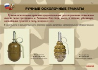 Комплект плакатов "Ручные гранаты" - fgospostavki.ru - Тамбов