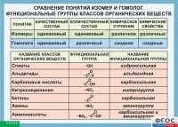 Таблица. Сравнение понятий изомер и гомолог. Функциональные группы классов органических веществ. - fgospostavki.ru - Тамбов