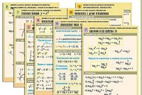 Комплект таблиц по всему курсу "Алгебра и начала анализа" (50 таблиц, А1, полноцветные, ламинированные) - fgospostavki.ru - Тамбов