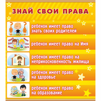 Стенд "Знай свои права" - fgospostavki.ru - Тамбов
