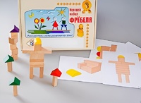 Игровой набор Фребеля "Конструктор деревянный без соединений-3" (Серия "Эксперимент") - fgospostavki.ru - Тамбов