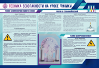 Стенд-уголок "Техника безопасности на уроках физики" - fgospostavki.ru - Тамбов