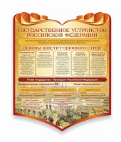 Стенд "Государственное устройство Российской Федерации" Вариант 3 - fgospostavki.ru - Тамбов