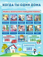 Стенд "Когда ты один дома" - fgospostavki.ru - Тамбов
