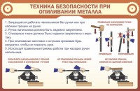 Стенд "Техника безопасности при опиливании металла" - fgospostavki.ru - Тамбов