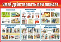 Стенд "Умей действовать при пожаре" - fgospostavki.ru - Тамбов