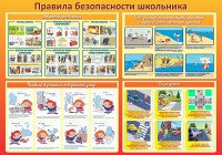 Стенд "Правила безопасности школьника" - fgospostavki.ru - Тамбов
