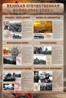 Стенд "Великая отечественная война (битвы)" - fgospostavki.ru - Тамбов