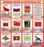 Стенд "Символы России и вооруженных сил" - fgospostavki.ru - Тамбов