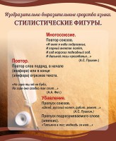 Стенд "Стилистические фигуры" Вариант 1 - fgospostavki.ru - Тамбов