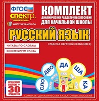 Динамические раздаточные пособия. Русский язык (веера). Читаем по слогам (слоги из двух букв). Конструируем слова (слоги из двух и трех букв). - fgospostavki.ru - Тамбов