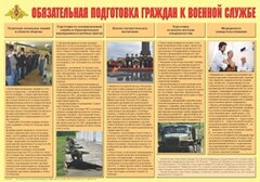 Плакат "Обязательная подготовка граждан к военной службе" - fgospostavki.ru - Тамбов