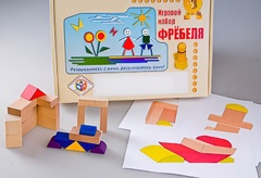 Игровой набор Фребеля "Конструктор деревянный без соединений-2" (Серия "Эксперимент") - fgospostavki.ru - Тамбов