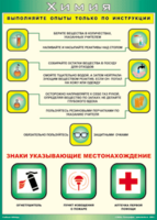 Таблица "Выполняйте опыты только по инструкции" (100х140 сантиметров, винил) - fgospostavki.ru - Тамбов