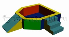 Сухой бассейн "Крепость" 1,5х1,2 метра - fgospostavki.ru - Тамбов