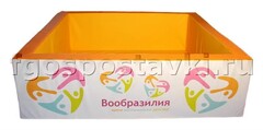 Сухой бассейн "Вообразилия" квадратный с шелкографией - fgospostavki.ru - Тамбов