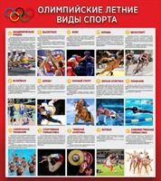 Стенд "Олимпийские летние виды спорта" - fgospostavki.ru - Тамбов