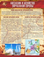 Стенд "Населения и хозяйство Зарубежной Европы" - fgospostavki.ru - Тамбов