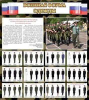 Стенд "Военная форма одежды (флаг РФ)" - fgospostavki.ru - Тамбов