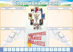 Стенд "Спортивная жизнь" Вариант 2 - fgospostavki.ru - Тамбов