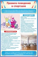 Стенд "Правила поведения в спортзале №1" - fgospostavki.ru - Тамбов