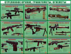Стенд "Стрелковое оружие, гранатометы, огнеметы" Вариант 2 - fgospostavki.ru - Тамбов