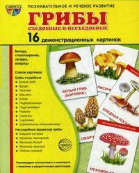 Демонстрационные карточки "Грибы съедобные и не съедобные" - fgospostavki.ru - Тамбов