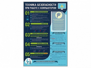 Стенд-уголок "Техника безопасности при работе на компьютере в общеобразовательных учреждениях" - fgospostavki.ru - Тамбов