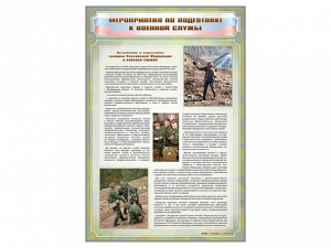 Стенд "Мероприятия обязательной подготовки граждан к военной службе" - fgospostavki.ru - Тамбов