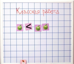 Магнитно-маркерная доска "Клетка" (86 см х 75 см) - fgospostavki.ru - Тамбов