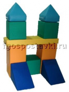 Мягкий модуль-конструктор "Городок" (10 элементов) - fgospostavki.ru - Тамбов