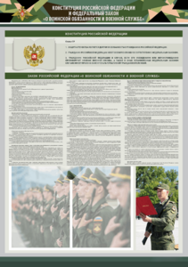 Стенд-уголок "Конституция Российской Федерации и Федеральный закон "О воинской обязанности и военной службе" - fgospostavki.ru - Тамбов