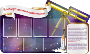 Стенд "Наблюдательная астрономия" - fgospostavki.ru - Тамбов