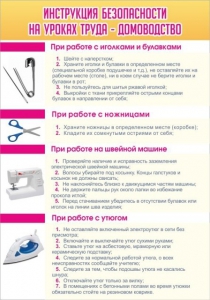 Стенд "Инструкция безопасности на уроках труда №1" - fgospostavki.ru - Тамбов