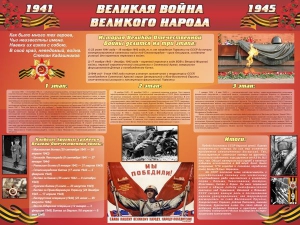 Стенд "Великая война Великого народа" Вариант 2 (6 блоков) - fgospostavki.ru - Тамбов