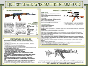 Стенд "Автомат Калашникова" - fgospostavki.ru - Тамбов