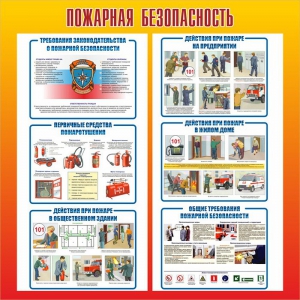 Стенд "Пожарная безопасность" Вариант 4 - fgospostavki.ru - Тамбов