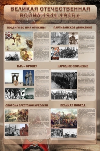 Стенд "Великая отечественная война (события)" - fgospostavki.ru - Тамбов