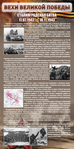 Стенд "Сталинградская битва" - fgospostavki.ru - Тамбов