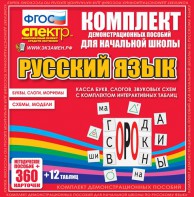 Динамические раздаточные пособия. Русский язык (комплект демонстрационных материалов). Касса букв, слогов, звуковых схем с набором интерактивных таблиц. - fgospostavki.ru - Тамбов