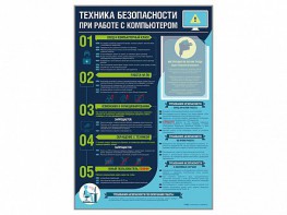 Стенд-уголок "Техника безопасности при работе на компьютере в общеобразовательных учреждениях" - fgospostavki.ru - Тамбов