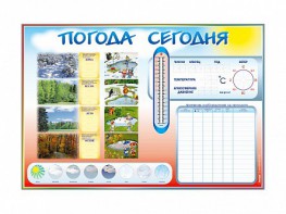 Стенд-уголок маркерный "Погода сегодня" - fgospostavki.ru - Тамбов