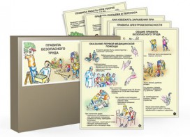 Комплект таблиц "Правила безопасного труда" - fgospostavki.ru - Тамбов