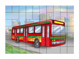 Магнитный пазл "Автобус" - fgospostavki.ru - Тамбов