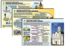 Комплект таблиц по истории "История России с древних времен" раздаточные (цветные, ламинированные, А4, 10 штук) - fgospostavki.ru - Тамбов