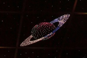 Потолок "Звездное небо с анимационным фибероптическим эффектом сатурн" - fgospostavki.ru - Тамбов
