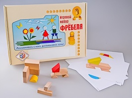 Игровой набор Фребеля "Конструктор деревянный без соединений-1" (Серия "Эксперимент") - fgospostavki.ru - Тамбов